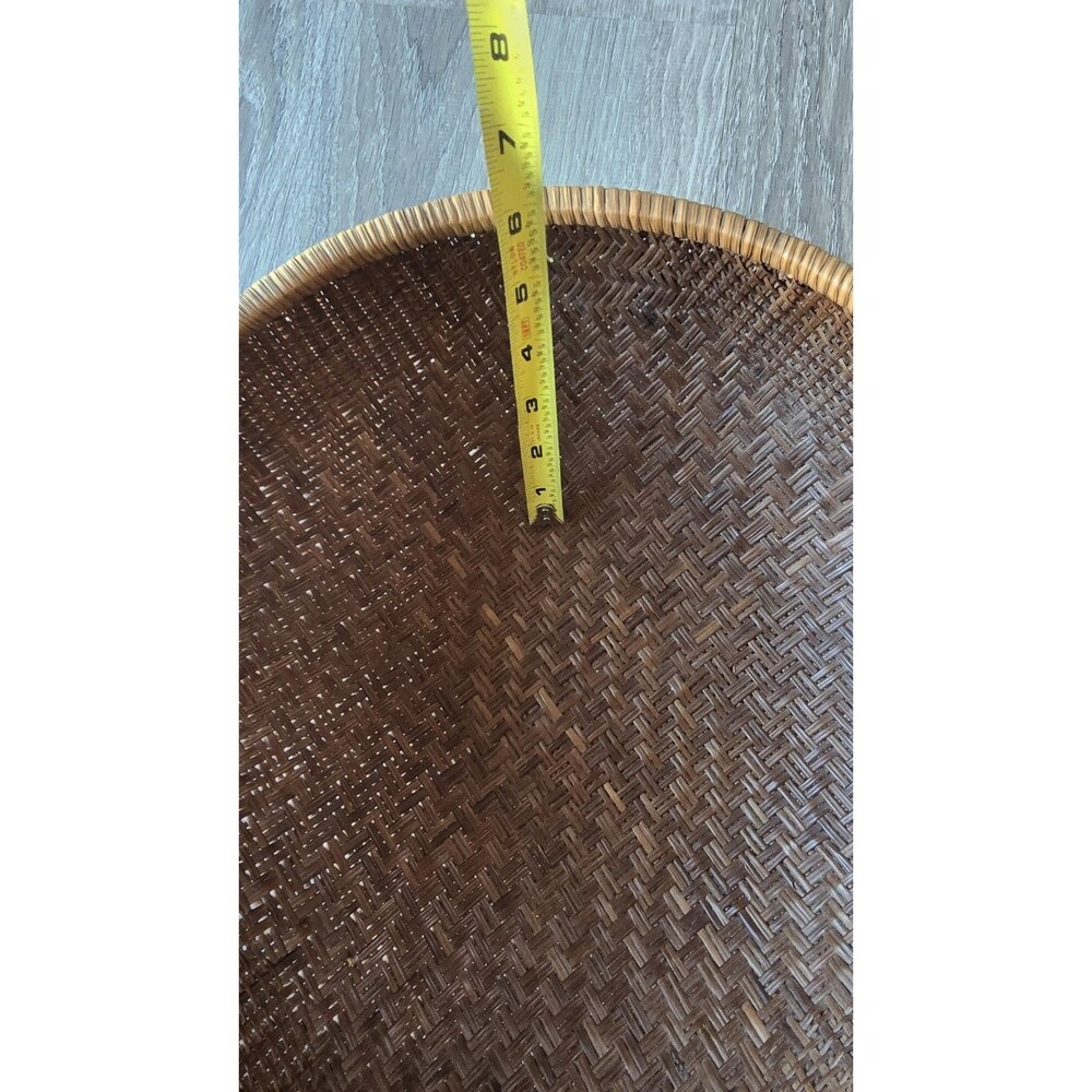 Lot Of 5 Wicker Rattan Basket Decor Boho Vintage Decor Wall / Storage - Picture 8 of 13